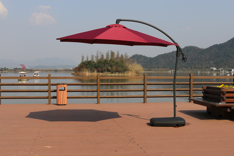 户外遮阳伞太阳伞庭院伞摆摊伞休闲家具伞岗亭室外罗马伞折叠3米