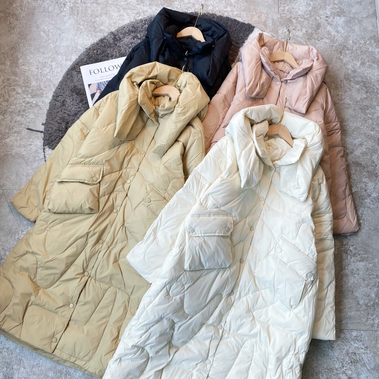 反季清 粉丝福利~大被子羽绒服慵懒宽松中长款外套女0629y