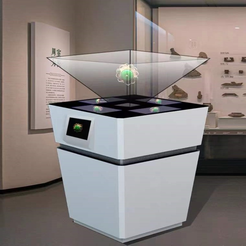 全息展示柜裸眼3d全息投影柜360度中岛悬浮透明科技馆作品展展柜