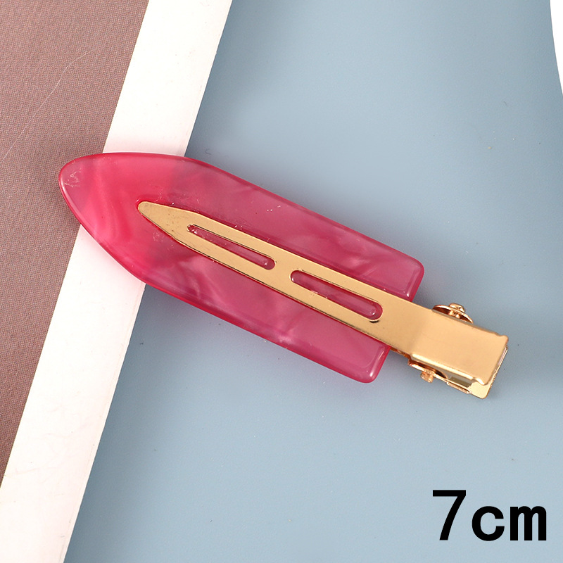 New Internet Celebrity Hair Accessories for Women Cellulose Acetate Sheet Seamless Barrettes Simple Broken Hair Hairpin Gradient Color Temperament Bang Side Clip