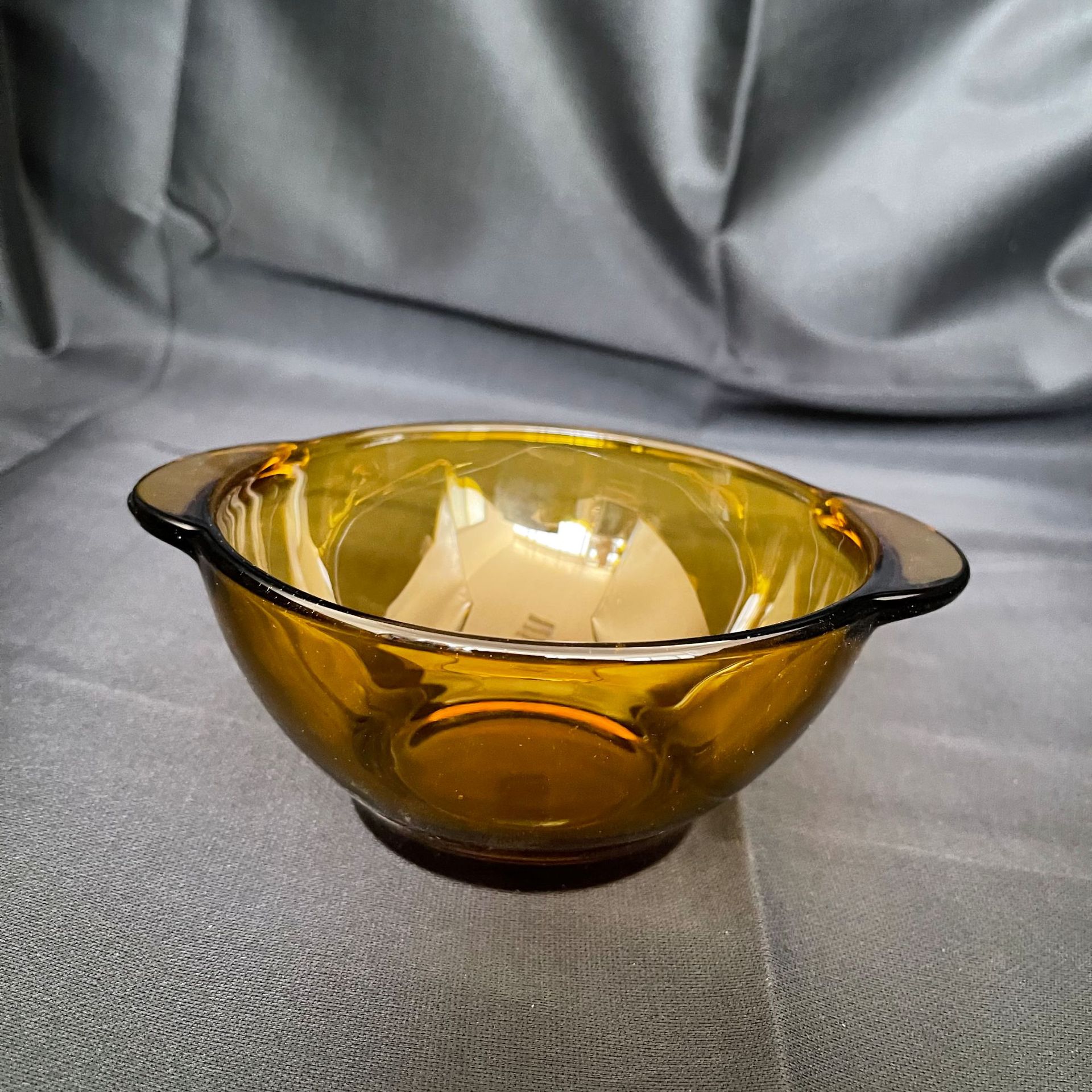 低硼硅耐热茶色玻璃双耳碗鲍鱼盘7.5寸盘 九棱杯小吃盘琥珀双耳碗