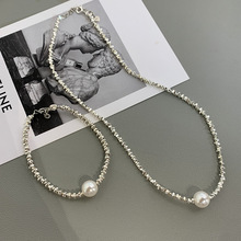 碎银几两珍珠项链淡水爱迪生10-12mm正圆极强光锁骨链女小众设计
