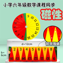 小卡尼磁力16等分圆面积公式推导演示器磁性小学六年级数学教具学