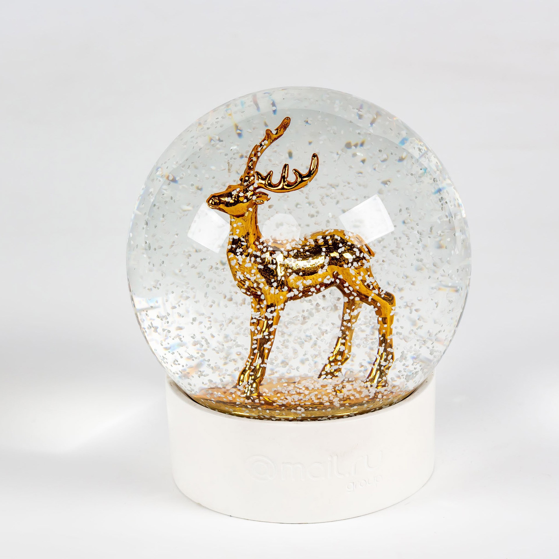 电镀简约风圣诞麋鹿雪花球摆件送女生男朋友走心有意义节日礼物