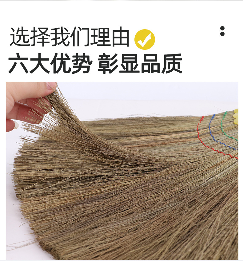 芒草扫把扫地扫帚高粱苗笤帚扫把家用学校工厂地板清洁凤尾草