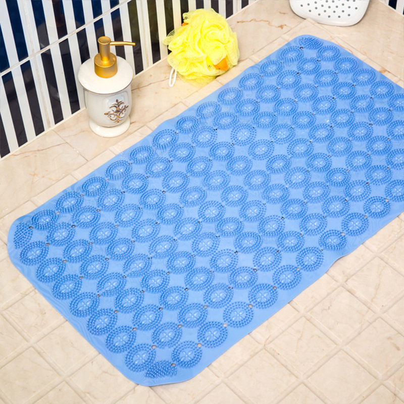 Flower Scrubbing Brush Toilet Floor Mat Non-Slip Mat Bath Shower Foot Mat with Suction Cup Bath Bathroom Mat