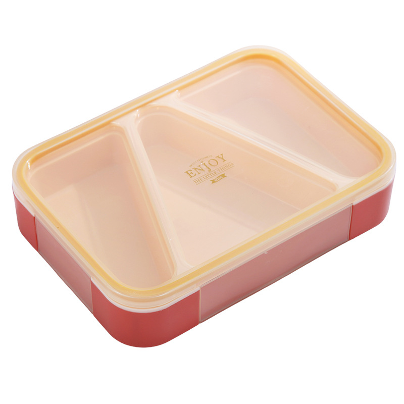 Italian-Style Light Luxury Ins Compartment Sealed Lunch Box Office Worker Canteen Microwave Lunch Box Student Lunch Box Crisper