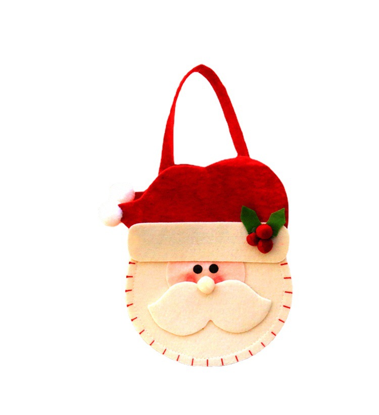 Christmas Three-Dimensional Gift Bag Apple Bag Gift Candy Bag Creative Portable Gift Bag Christmas Window Decoration