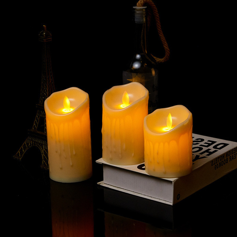 LED Plastic Electronic Candle Lamp