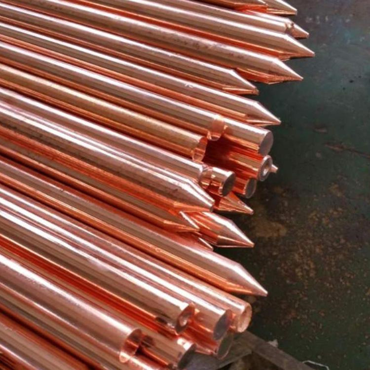 现货铜包钢接地极 离子接地棒 镀铜接地棒 18*2500mm电镀接地棒