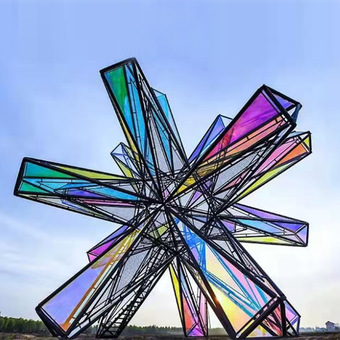 [雕塑设计制定]不锈钢城市景观雕塑风动雕塑厂家制作造型尺寸可选