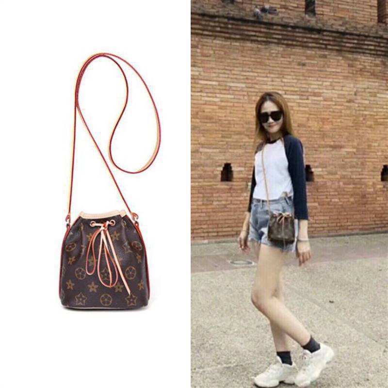 lv/路易威登顶级新款老花抽绳mini水桶包单肩斜跨变色皮女包-阿里巴巴