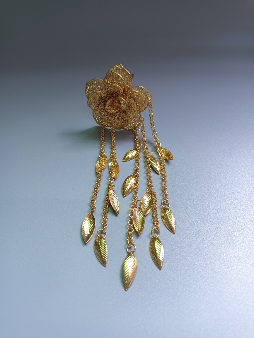 泰国发钗傣族头饰发簪节日配饰舞台演出简约流行发针经典饰品