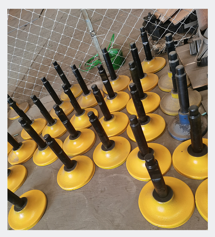 工程路基夯实破碎锤头 圆形底座直径夯头钎杆 挖机配件振动锤头