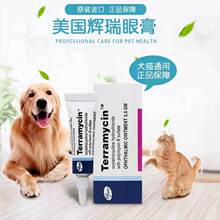 美国辉瑞眼膏terramycin狗狗宠物眼药膏猫咪结膜炎角膜炎红肿溃疡