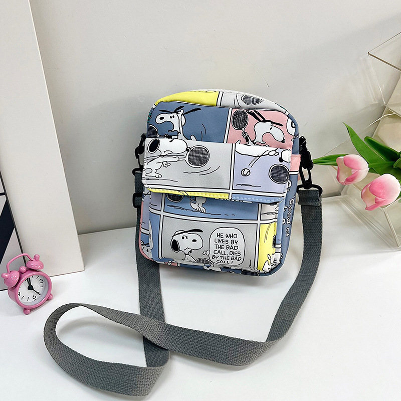 Small Graffiti Square Bag New Woman Bag Fashion Crossbody Messenger Bags Cross Border Wholesale Single Shoulder Bag for Woman Nylon Bags