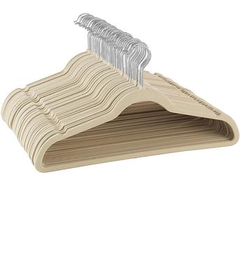 植绒衣架 东莞吊位款植绒衣架 外贸出口塑料衣架