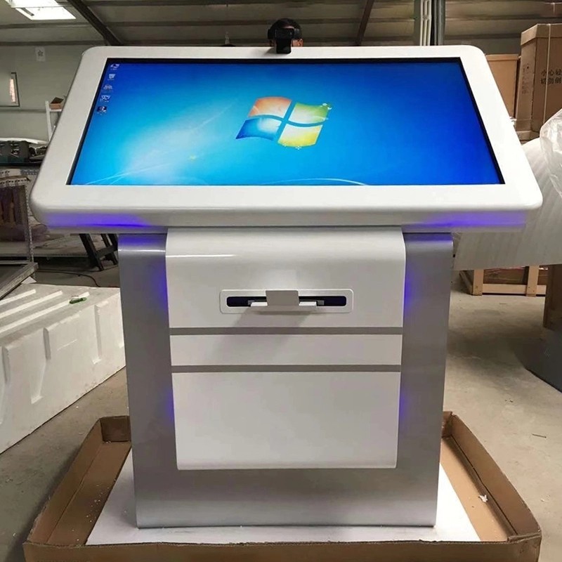 热卖电子签名一体机触摸屏签到留言双屏互动系统自助拍照打印终端