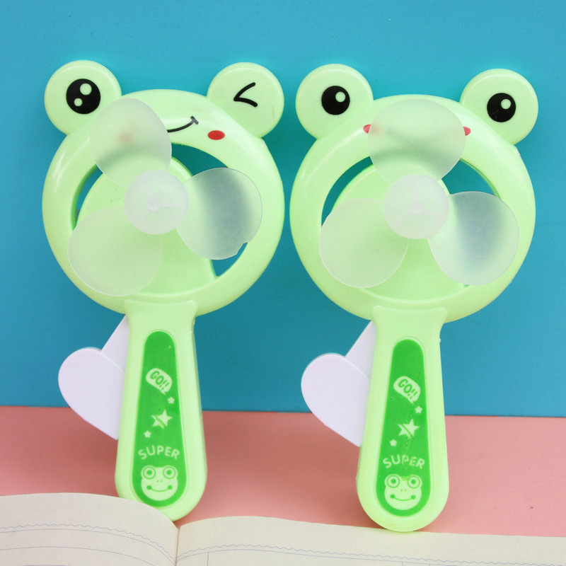 夏季可爱卡通小风扇手压风扇创意手持迷你按压式小风扇儿童玩具