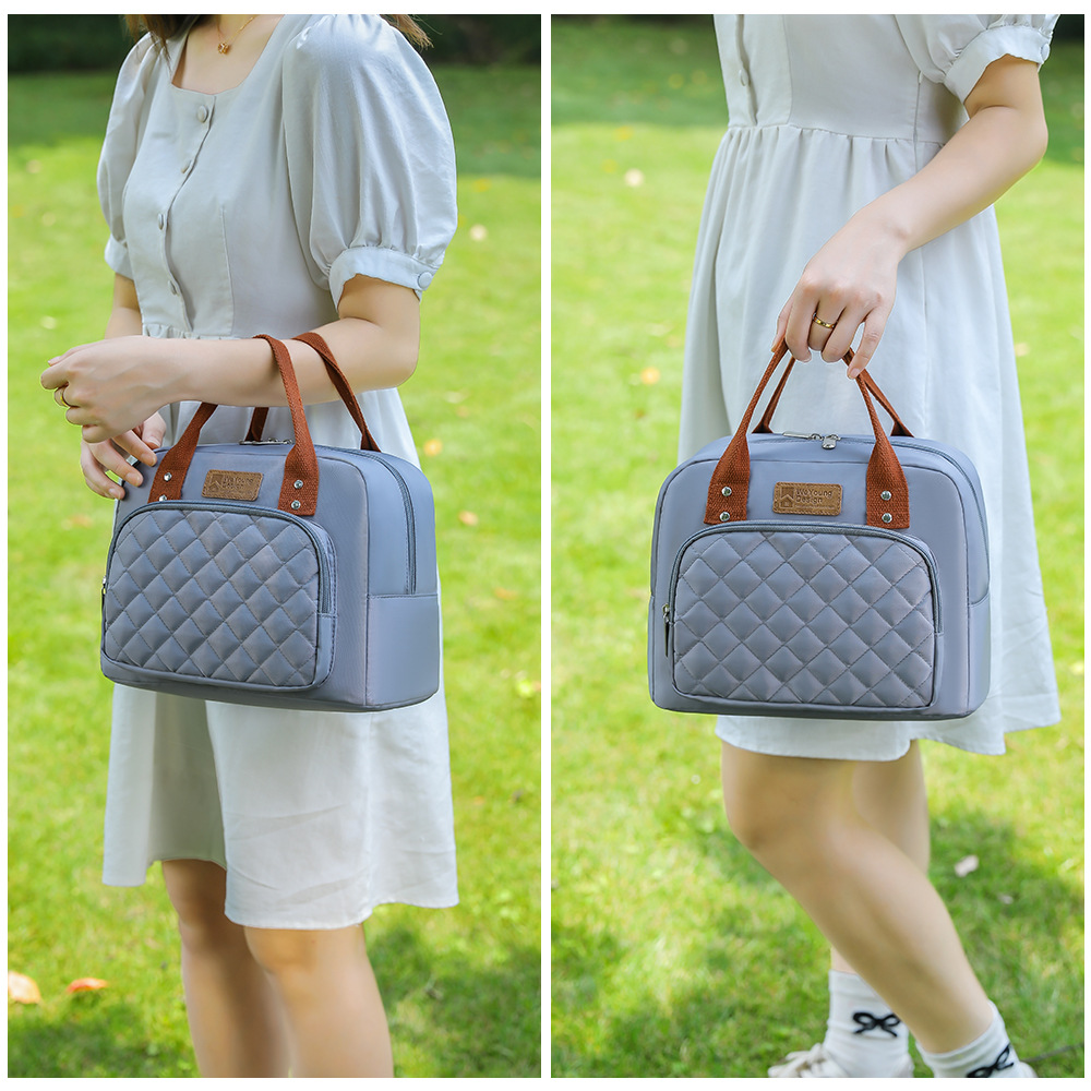 跨境热销保鲜加厚保温袋新款大容量上班族午餐包学生饭盒袋手提包