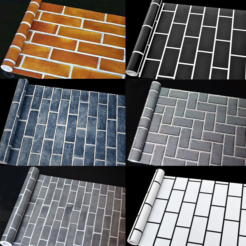 砖头墙纸自粘卧室墙裙砖块客厅背景墙背景加厚仿古砖翻新外墙砖纹