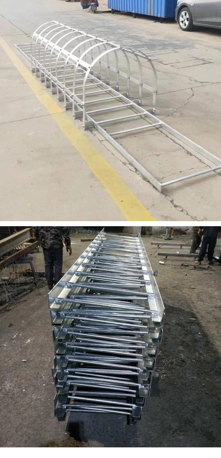 镀锌组合护笼爬梯 基坑外墙深井爬梯 镀锌钢爬梯护笼 污水井挂梯