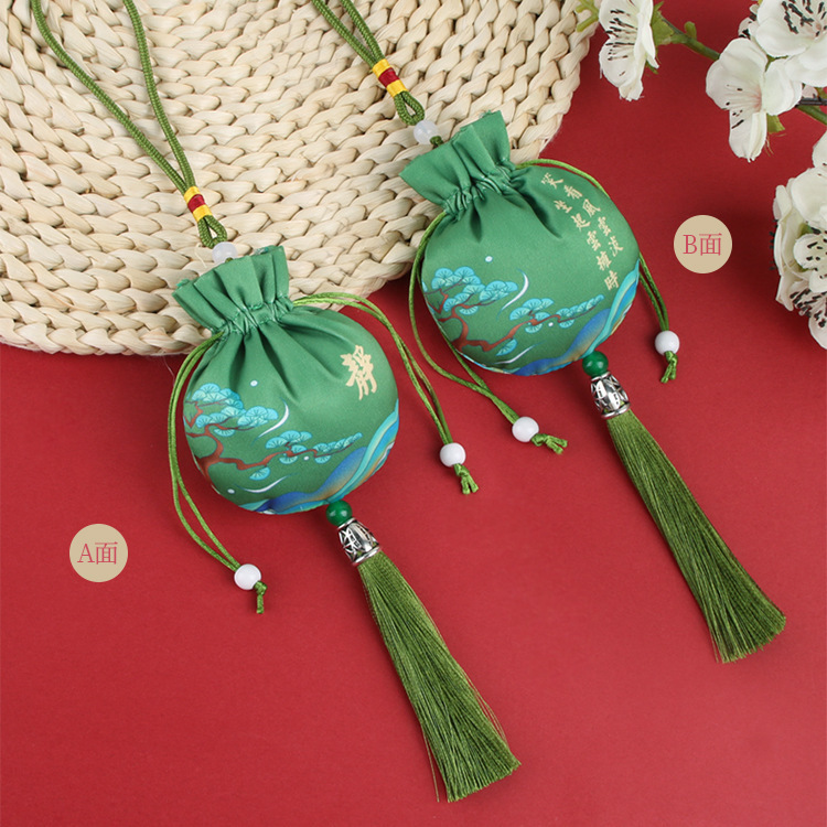 端午节香包空袋艾草驱蚊香囊薰衣草除味香袋随身流苏汉服荷包车挂