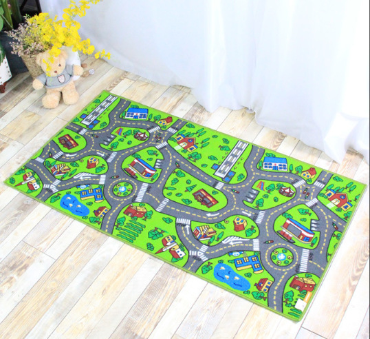 Hd Printed Children's Carpet Floor Mat Lane Carpet Game Carpet Cartoon Floor Mat