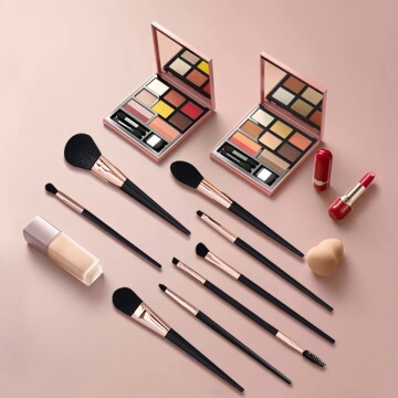 跨境爆款高档化妆刷套装人造纤维毛散粉刷眼影刷全套专业美妆工具