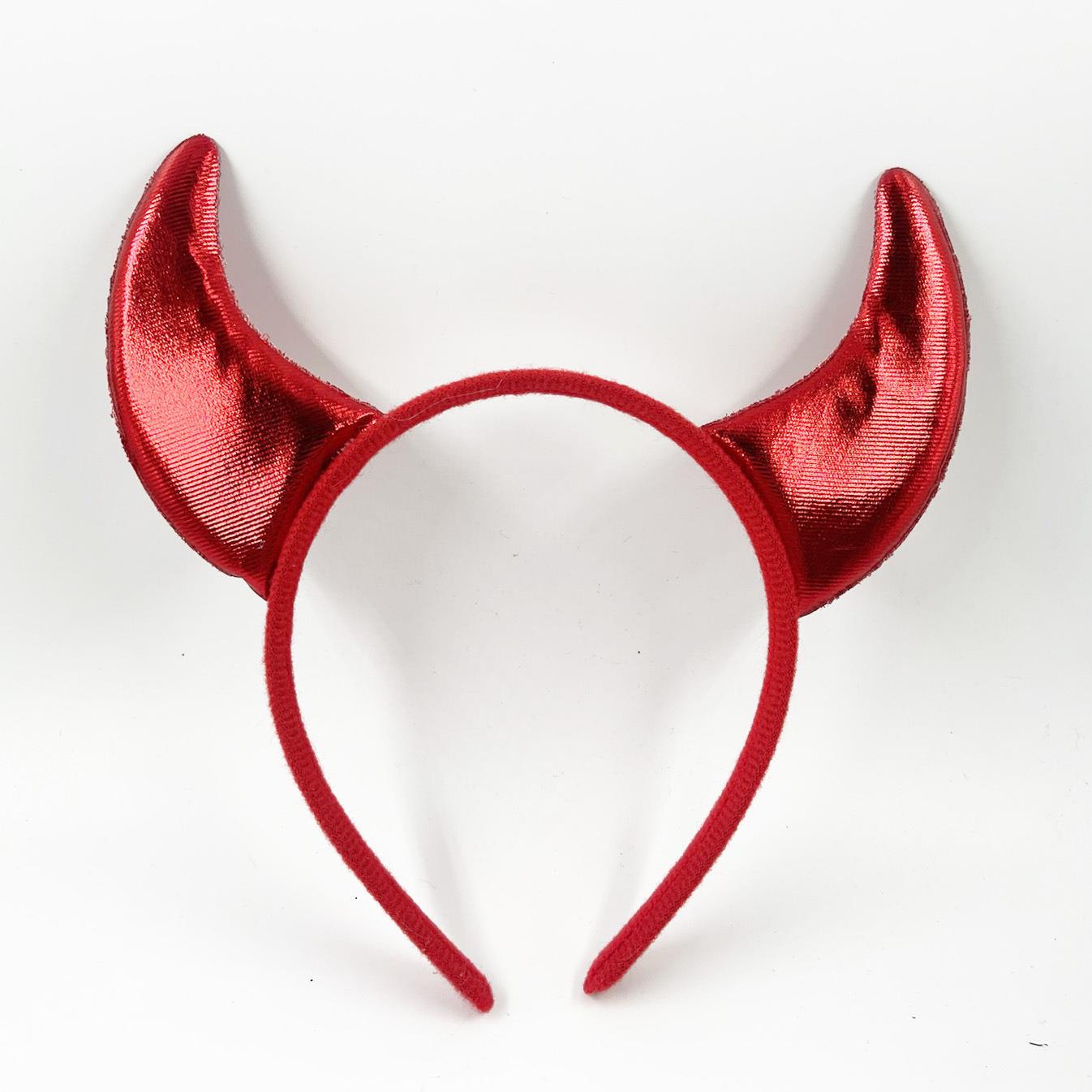 万圣节装饰cosplay动漫亮片牛角头扣闪亮儿童装扮表演牛魔王装扮