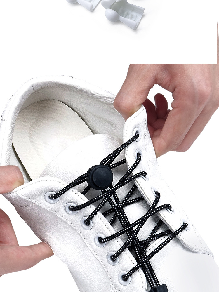 跨境热销马丁靴免系鞋带绳男懒人鞋带扣固定器弹力松紧免绑鞋带女