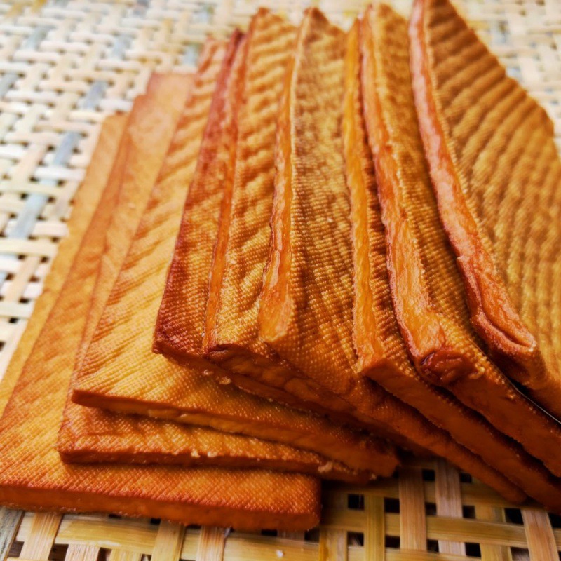 豆腐片湖南特产韶山风味烟熏农家木灰烟熏豆腐皮柴火香干大量批发