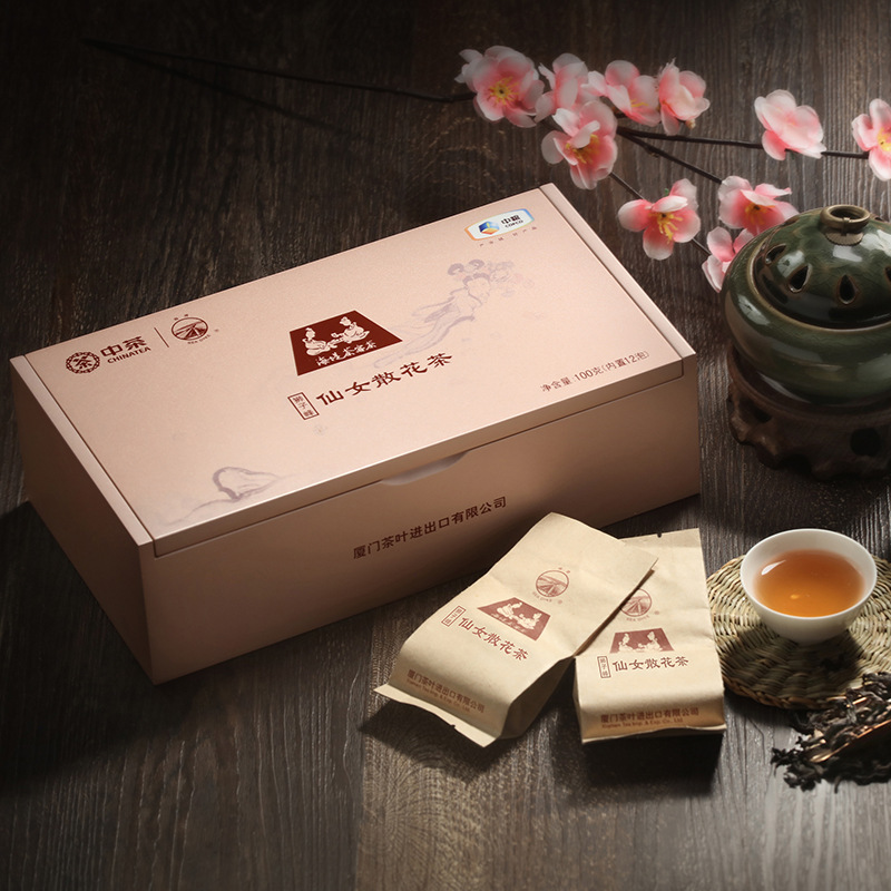 中茶海堤茶叶仙女散花乌龙茶岩茶茶叶礼盒装at051 100g-阿里巴巴