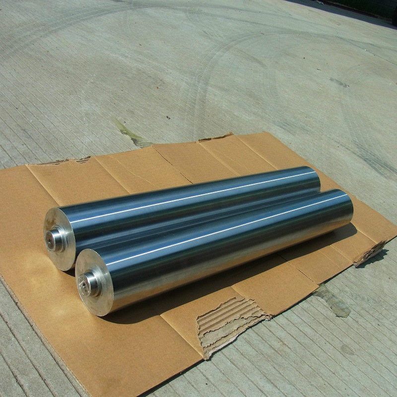 不锈钢导布辊带轴承活动辊电镀辊压辊纺织印染导辊定制