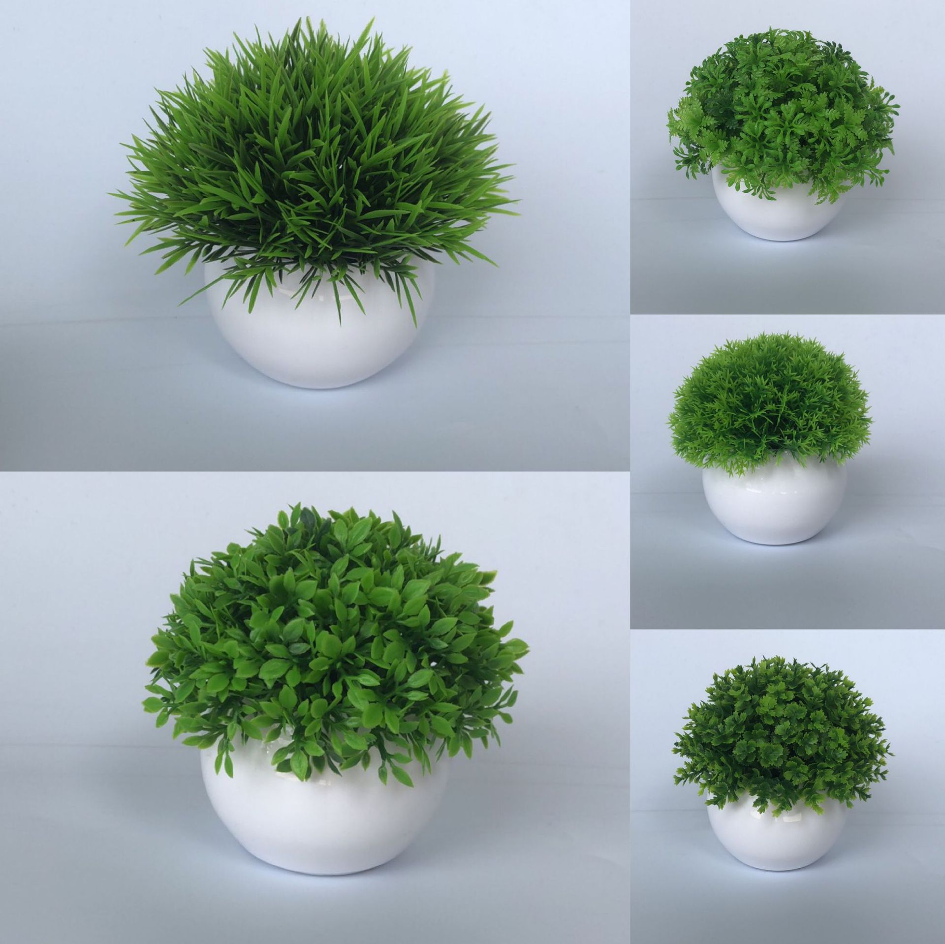 hemisphere combination simulation green plant home decor floriculture small ornaments plastic fake flower pot small bonsai flower