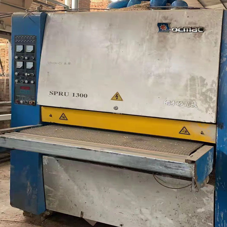 二手木工机械刨木砂光机【青岛千川产】1300刨木宽带砂光机3*37kw
