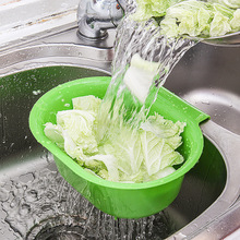 可移动塑料滤水篮洗菜沥水篮 创意厨房用品 果蔬篮