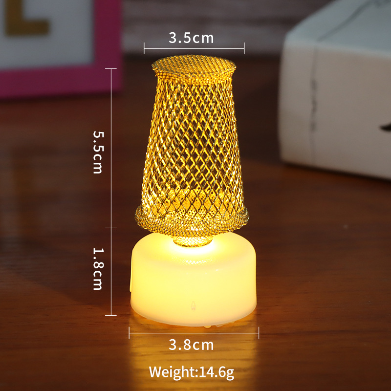 New Cross-Border Hot Selling Wrought Iron Candle Light Morocco Tennis Lamp Wish Proposal Candle Light Pineapple Lamp Wholesale