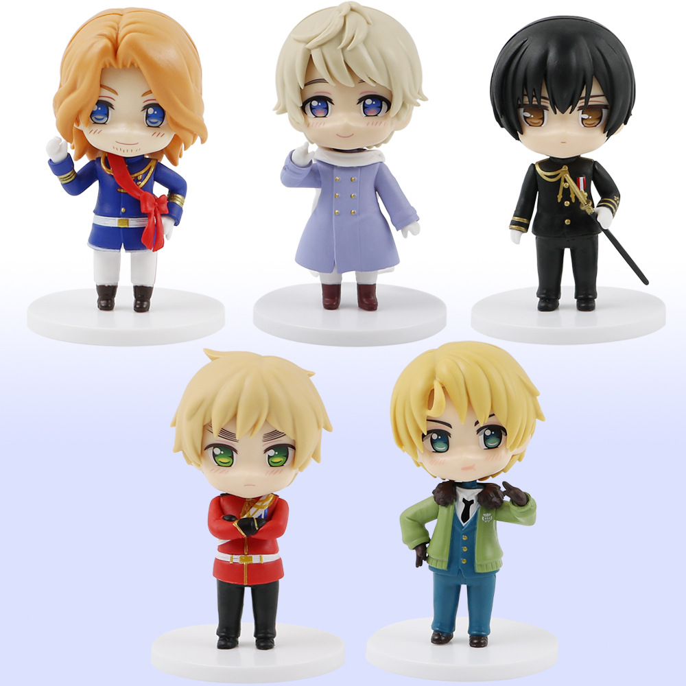 跨境外贸黑塔利亚手办周边各国家拟人化人物角色公仔盲盒扭蛋摆件