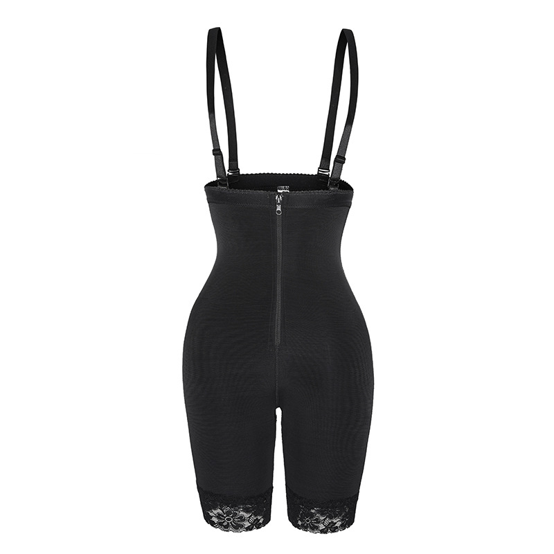 Cross-Border Elastic Net High Waist Belly Contracting and Hip Lifting Pants Butt Lifter Sling Waist Shaping Siamese Body Shaping Women's Corset