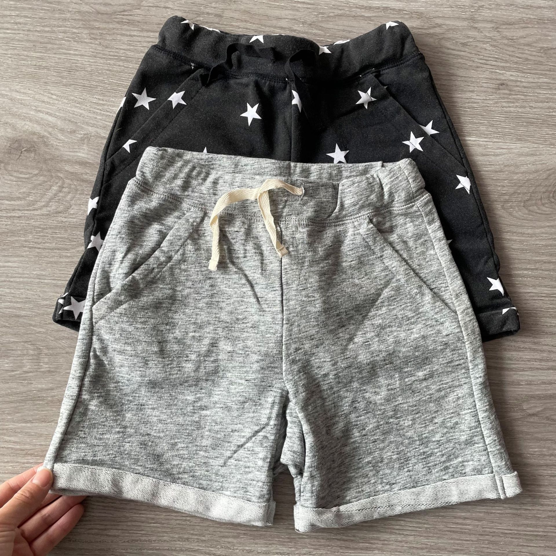 外贸童装批发 gw日单中大童毛圈短裤 女童男童 混色配货