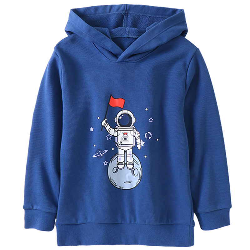 Children's Sweater Autumn and Winter New Hooded Baby's Top Bottoming Shirt Long-Sleeved T-shirt Boy's Hoody Spot Manufacturer