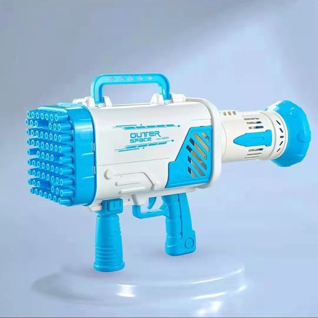 抖音爆款32孔火箭筒泡泡枪手持全自动电动儿童吹泡泡机玩具超大号