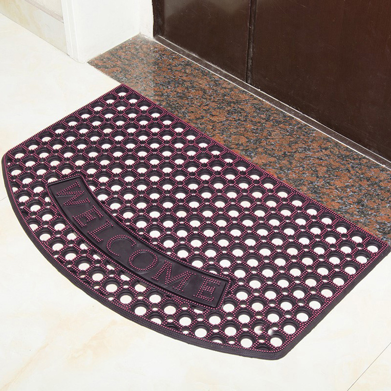 Factory Direct Sales Wholesale Injection PVC Outdoor Door Dust-Proof Mud Mat Non-Slip Floor Mat Draining