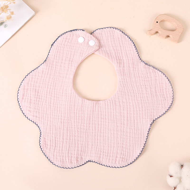 Amazon Popular Pure Cotton Gauze Bib Infant Baby Saliva Towel Male and Female Newborn Baby Spitting Milk Gasket