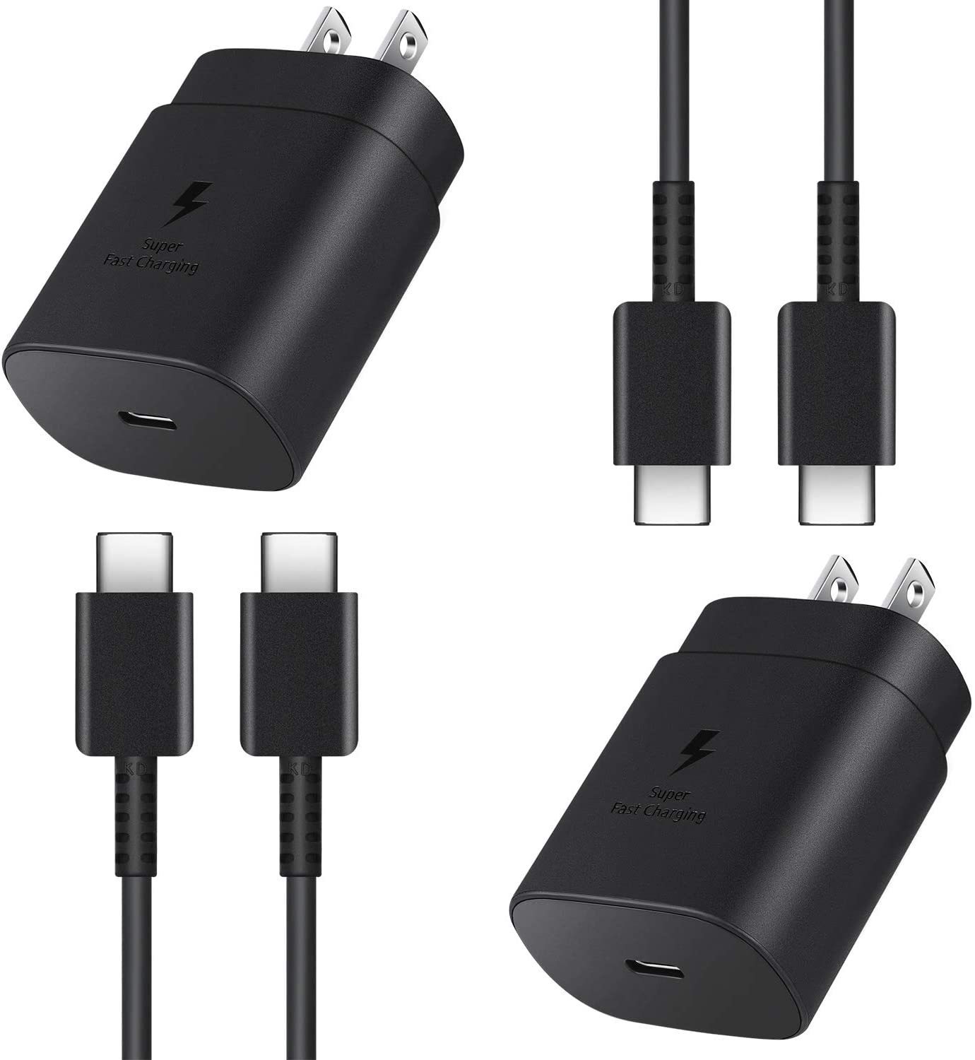 pd25w快充头适用于三星note10 s20 s21快充充电器type-c接口ta800