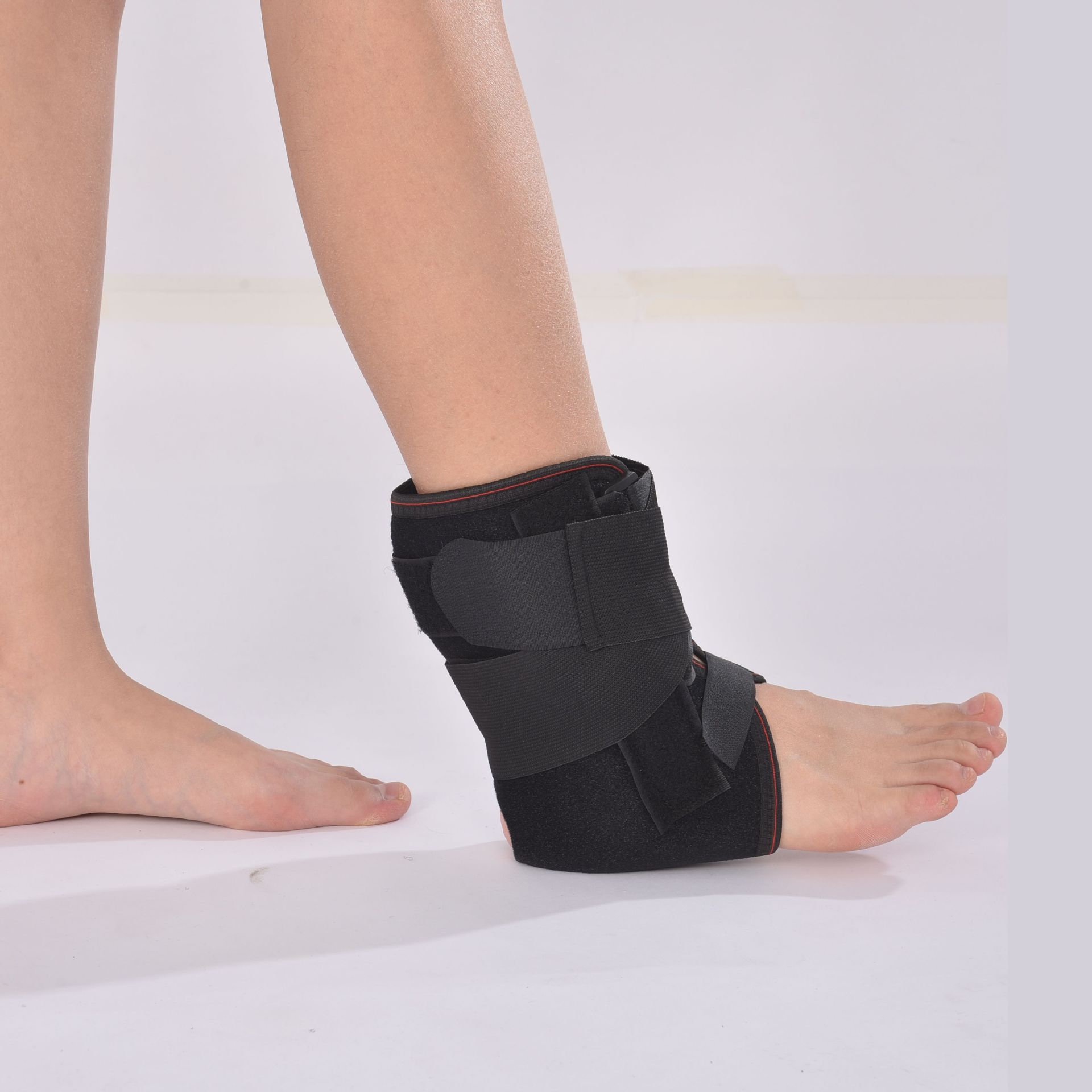 脚踝固定带 增强型踝关节固定 穿戴式带铝板护踝 踝骨固定带