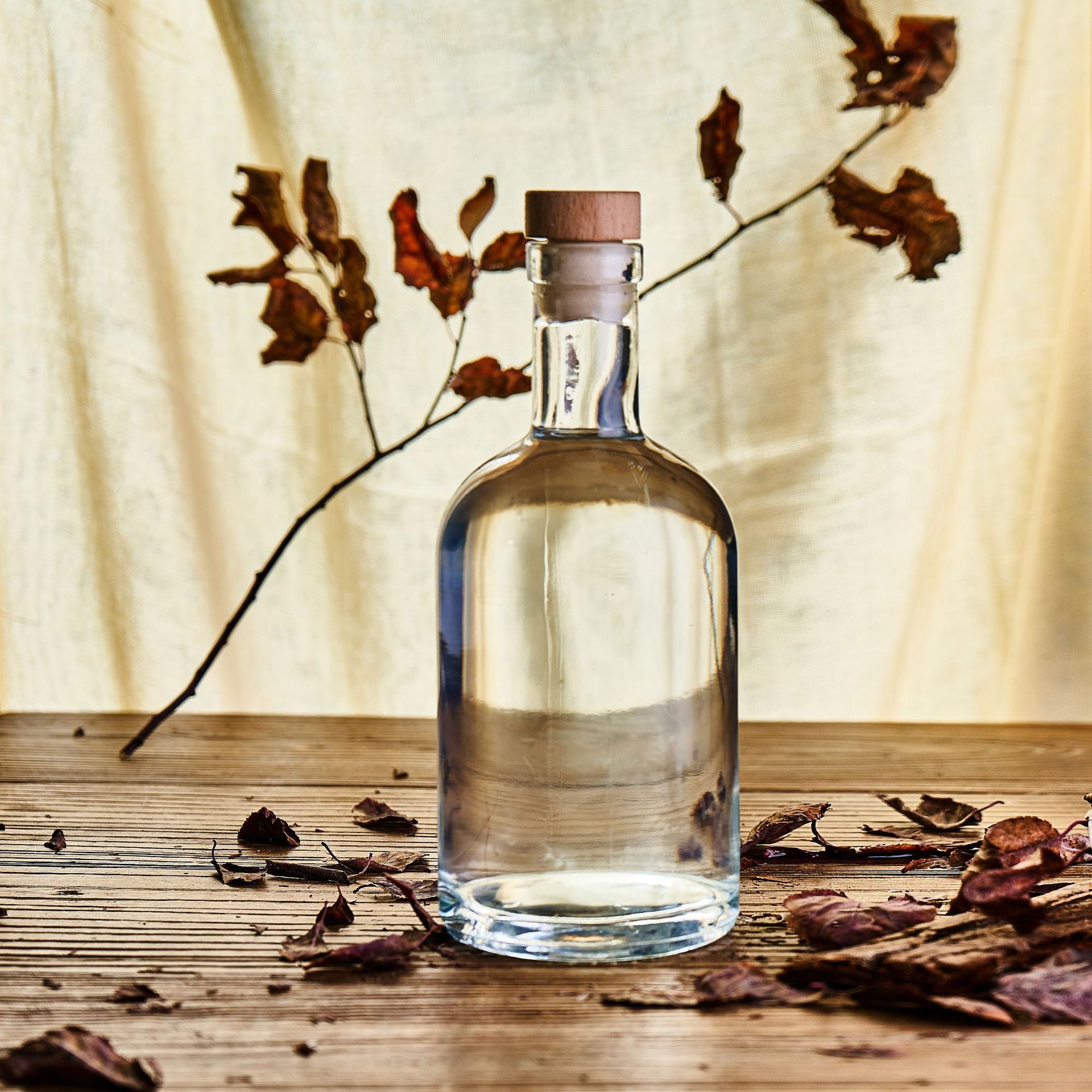 380ml精白料伏特加威士忌玻璃酒瓶自酿洋酒瓶饮料透明玻璃空瓶