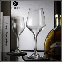 LIBBEY利比卡妙高脚杯创意酒店餐厅菱形葡萄酒杯透明玻璃红酒杯