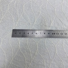 针织涤氨麻点网弯弯条波浪条提花叶子形状网眼布数码印花底弹力布
